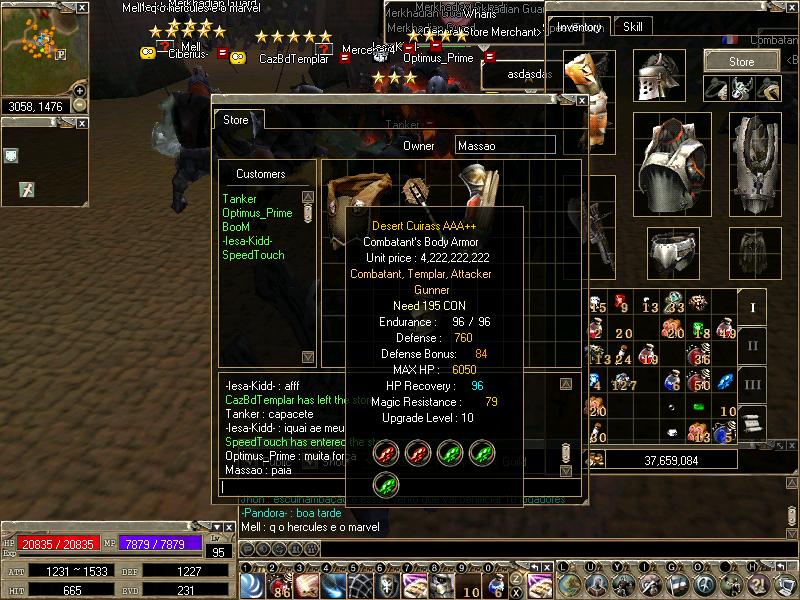 Masso Templar MK    mais de R$500.00  em packs de pedras e de gemas...