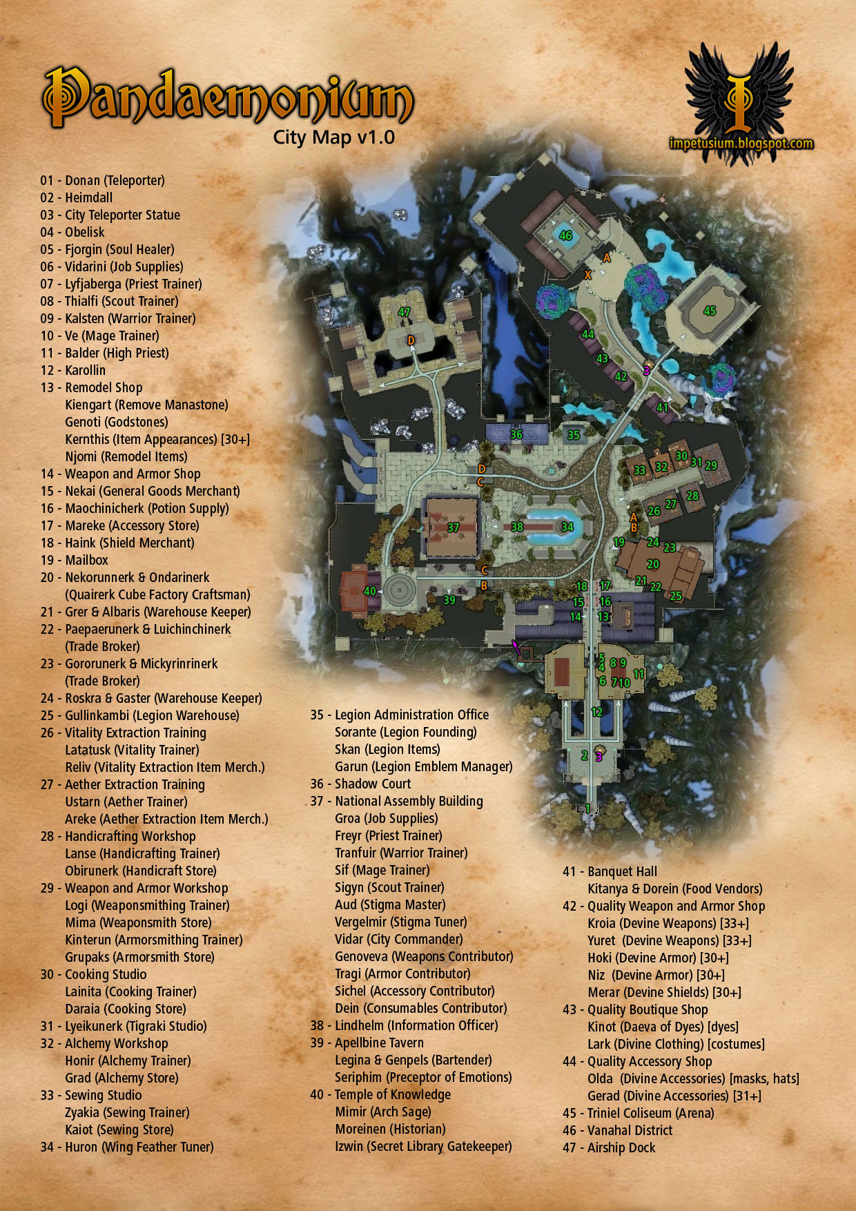 Mapa do Pandemonium